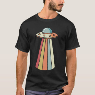 Camiseta Espacio de diseño de OVNI retro retro de Alien Abd