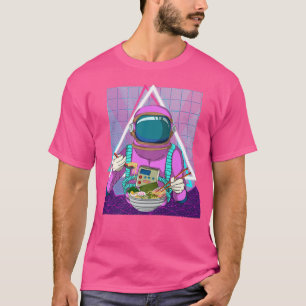 Camiseta Espacio de fideos Ramen Synthwave 90 Art Vaporwave