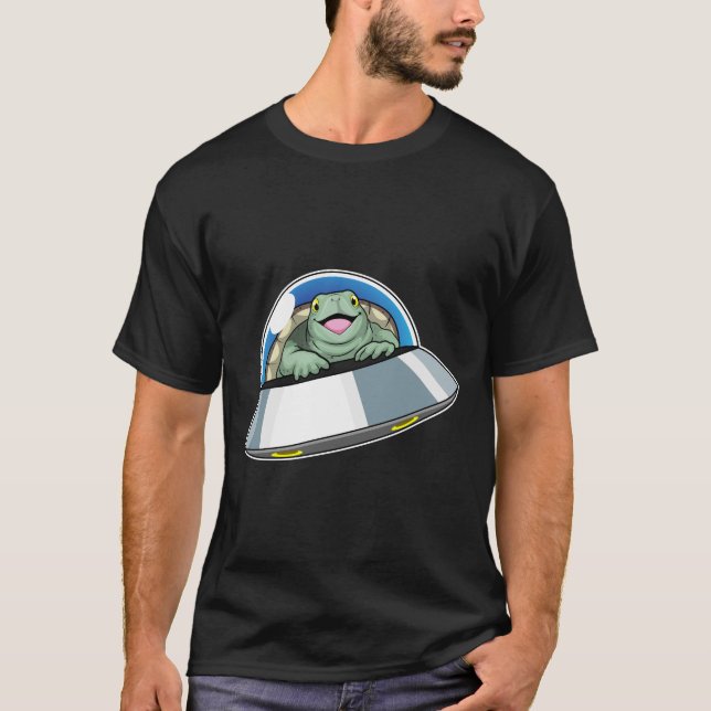 Camiseta Espacio de la nave espacial de la tortuga (Anverso)