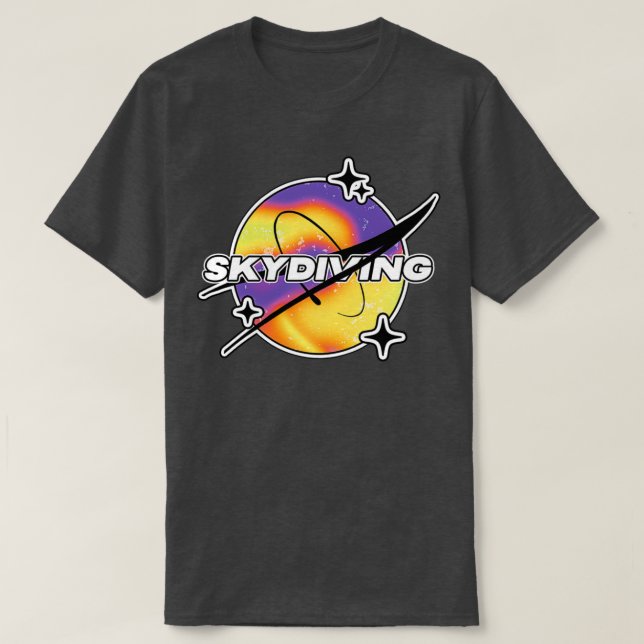 Camiseta Espacio de melodía de Skydiving (Diseño del anverso)