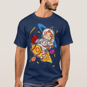 Camiseta Espacio de Mono Astronauta en Cohetes