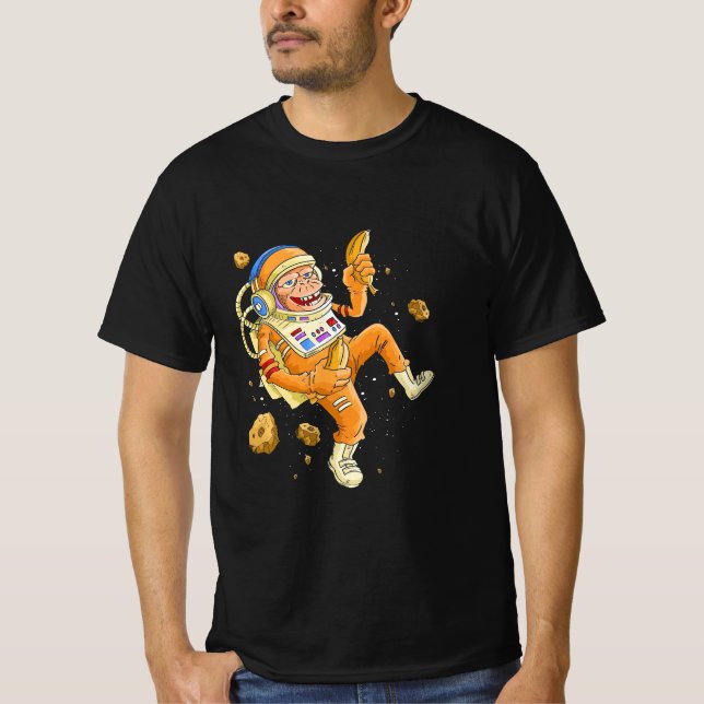 Camiseta Espacio de monos astronautas (Anverso)