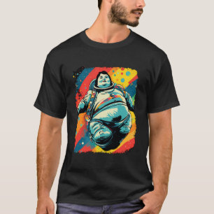Camiseta Espacio de mujeres gordas divertidas del arte pop