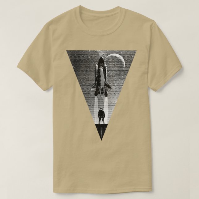 Camiseta Espacio De Nave Espacial Astronauta De La Misión A (Diseño del anverso)