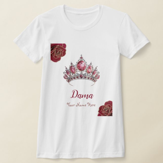 Camiseta Espacio de nombres Quinceañera de color Roses Rose (Distribución)