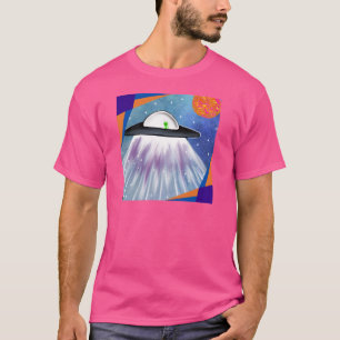 Camiseta Espacio de OVNI de naves espaciales alienígenas