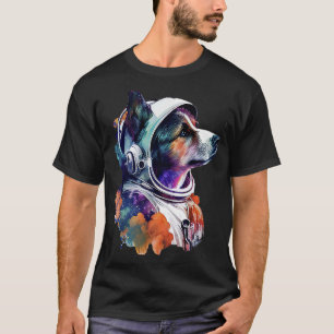 Camiseta Espacio de perros astronautas Perro lindo para niñ