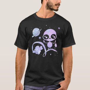 Camiseta Espacio de señas de paz alienígena Cute