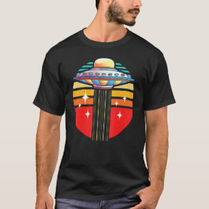 Camiseta Espacio de sustracción de Ufo Retro Objeto Volante