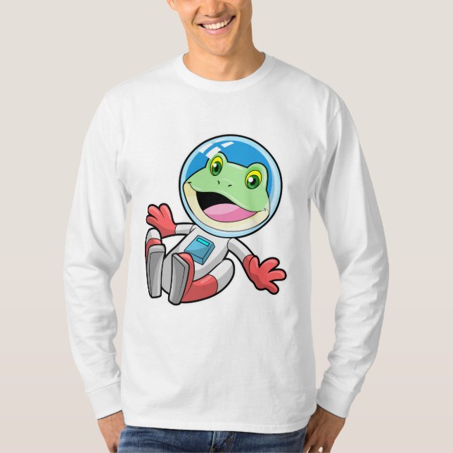 Camiseta Espacio de vestuario de astronauta de rana (Anverso)