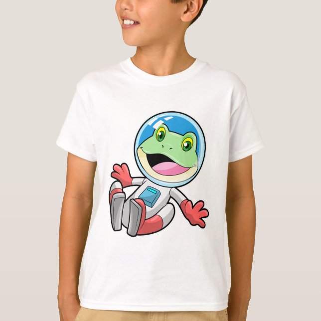 Camiseta Espacio de vestuario de astronauta de rana (Anverso)