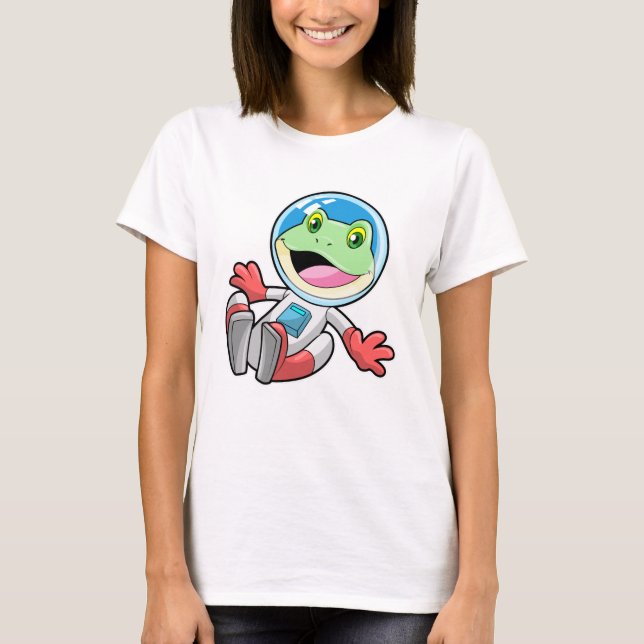 Camiseta Espacio de vestuario de astronauta de rana (Anverso)