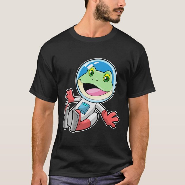 Camiseta Espacio de vestuario de astronauta de rana (Anverso)