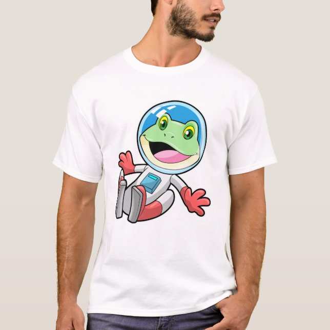 Camiseta Espacio de vestuario de astronauta de rana (Anverso)
