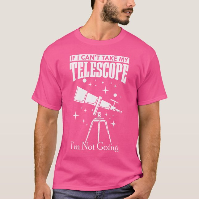 Camiseta Espacio del telescopio astronómico (Anverso)