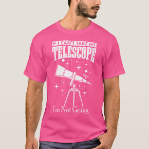 Camiseta Espacio del telescopio astronómico femenino