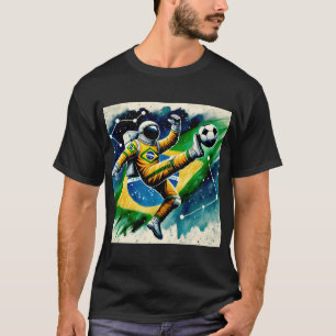 Camiseta Espacio el campo final Astronauta Brasileño