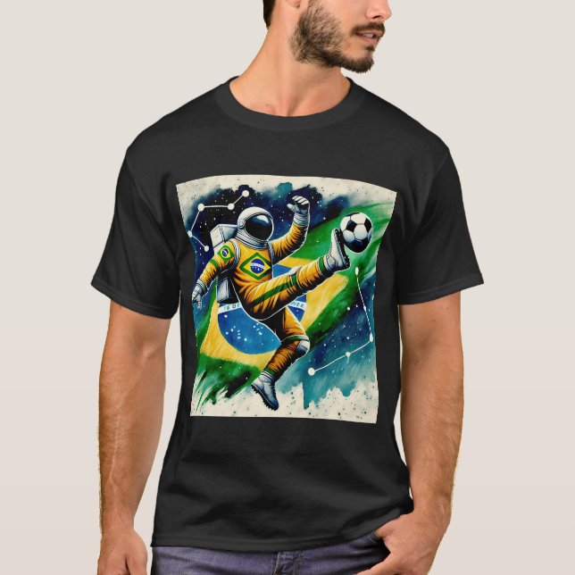 Camiseta Espacio el campo final Astronauta Brasileño (Anverso)