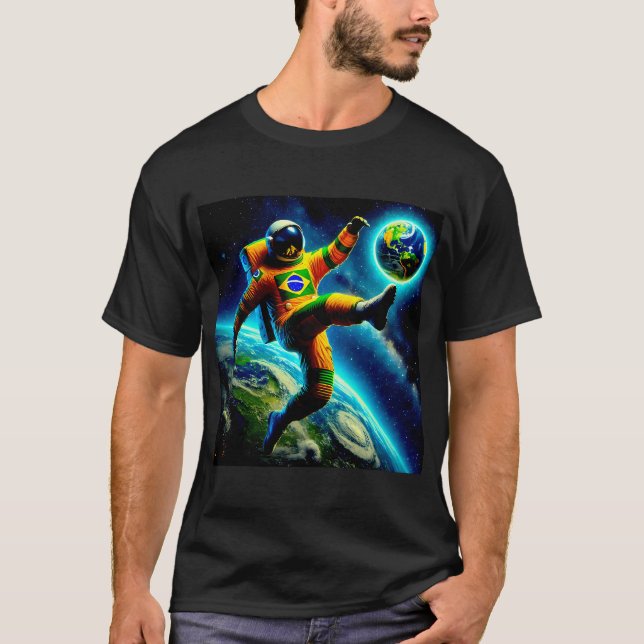Camiseta Espacio el campo final Astronauta Brasileño#1 (Anverso)