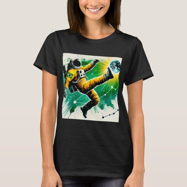 Camiseta Espacio el campo final Astronauta Brasileño#2 (Anverso)