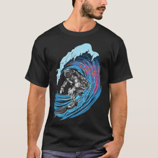 Camiseta Espacio elegante para los astronautas surfistas