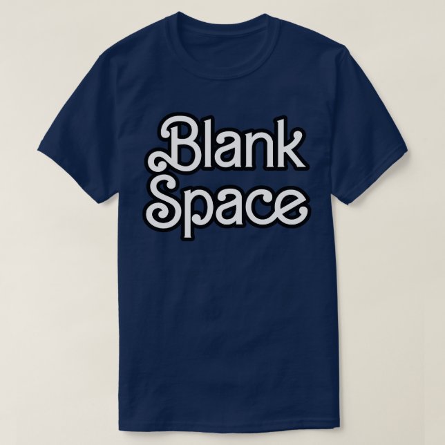 Camiseta Espacio en blanco TShirt (Diseño del anverso)