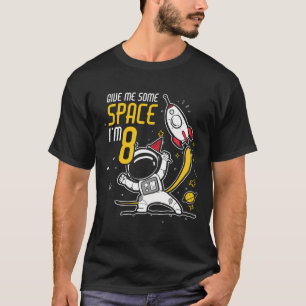 Camiseta Espacio Exterior De Camisas De 8 Años Octavo Ast.