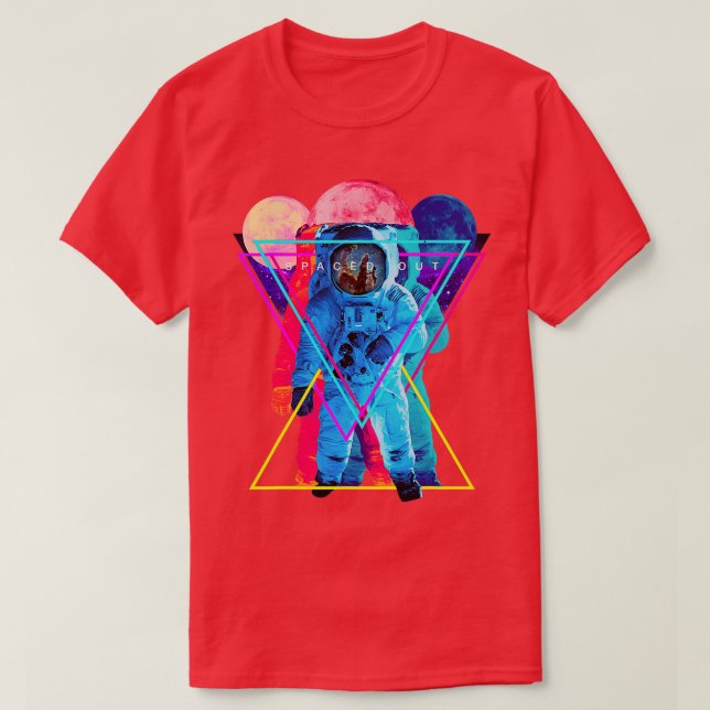 Camiseta Espacio exterior de un arce astronauta (Diseño del anverso)
