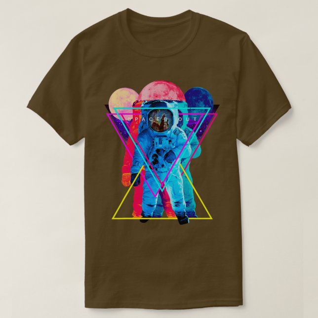 Camiseta Espacio exterior de un arce astronauta (Diseño del anverso)