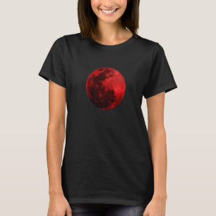 Camiseta Espacio exterior realista gráfico de la Luna de Sa