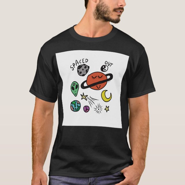Camiseta Espacio Extraterrestre Espaciado (Anverso)