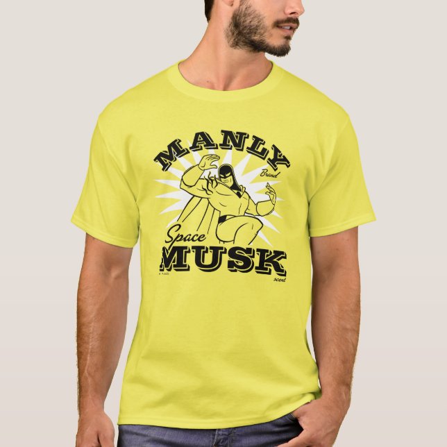 Camiseta Espacio Fantasma Manly Musk (Anverso)