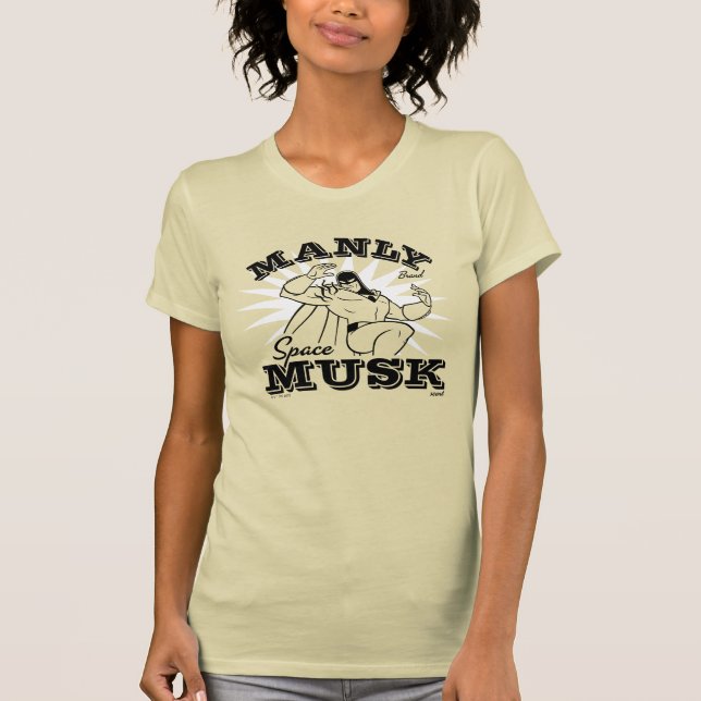 Camiseta Espacio Fantasma Manly Musk (Anverso)
