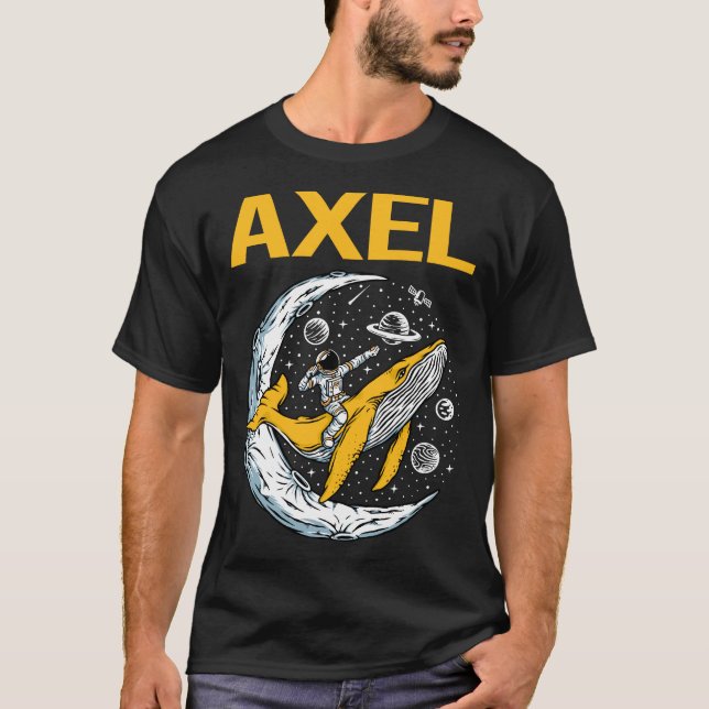 Camiseta Espacio feliz - Nombre de Axel (Anverso)