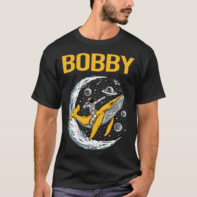 Camiseta Espacio feliz - Nombre de Bobby (Anverso)