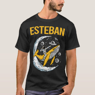 Camiseta Espacio feliz - Nombre esteban