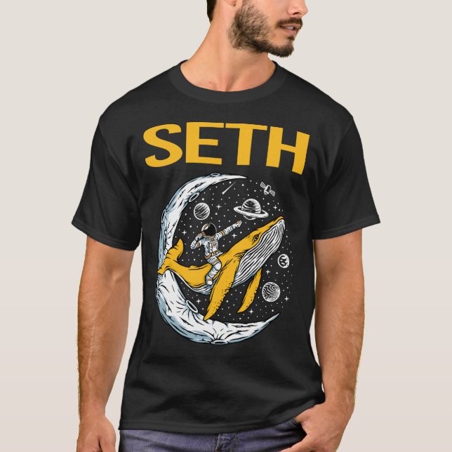 Camiseta Espacio feliz - Seth Name (Anverso)