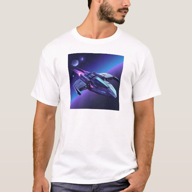 Camiseta Espacio futurista (Anverso)