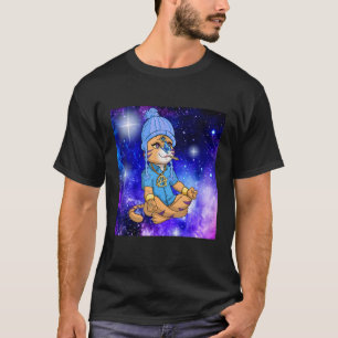 Camiseta Espacio Karma Buscando Gato De Yoga