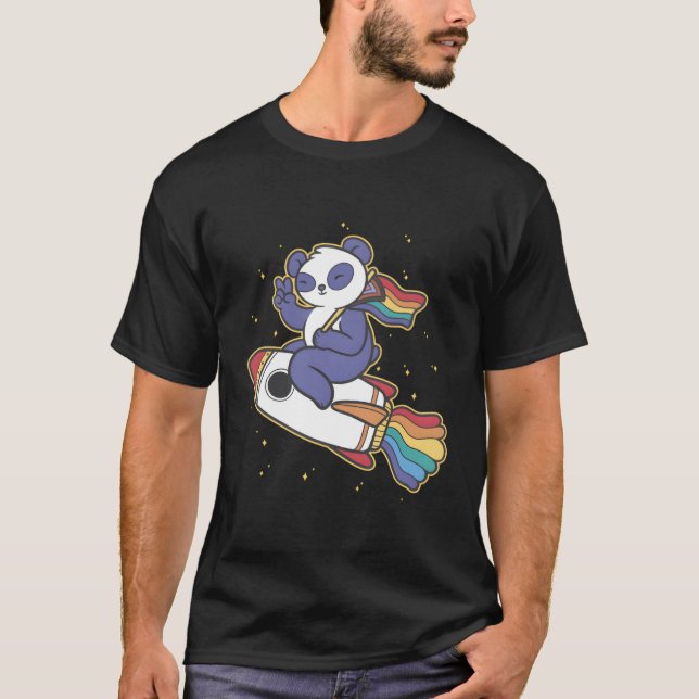 Camiseta Espacio Lgbtq Panda (Anverso)