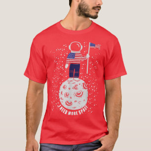 Camiseta Espacio lunar astronauta - Cos divertidos de Hallo