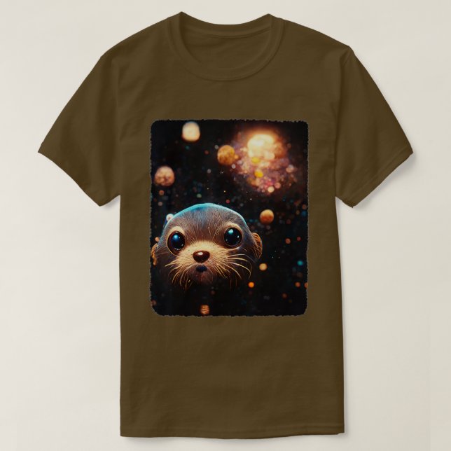 Camiseta Espacio Otter Funny Otter Cosmic Pajamas Otter Ott (Diseño del anverso)
