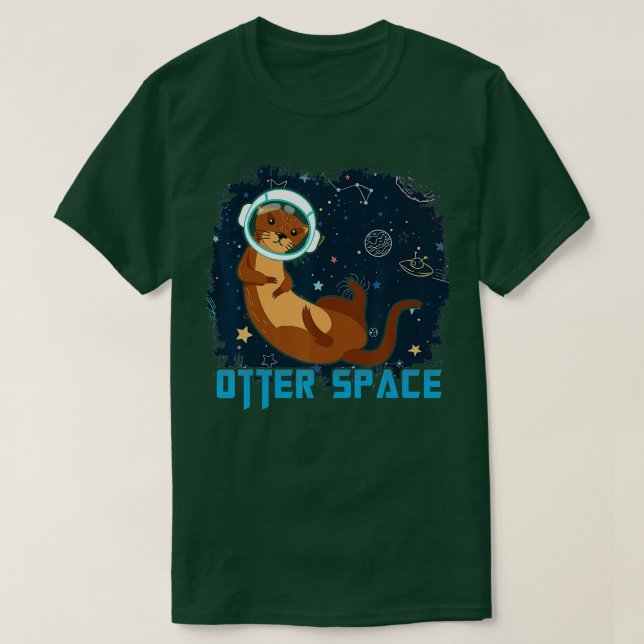 Camiseta Espacio Otter para una astronomía y el amante de l (Diseño del anverso)
