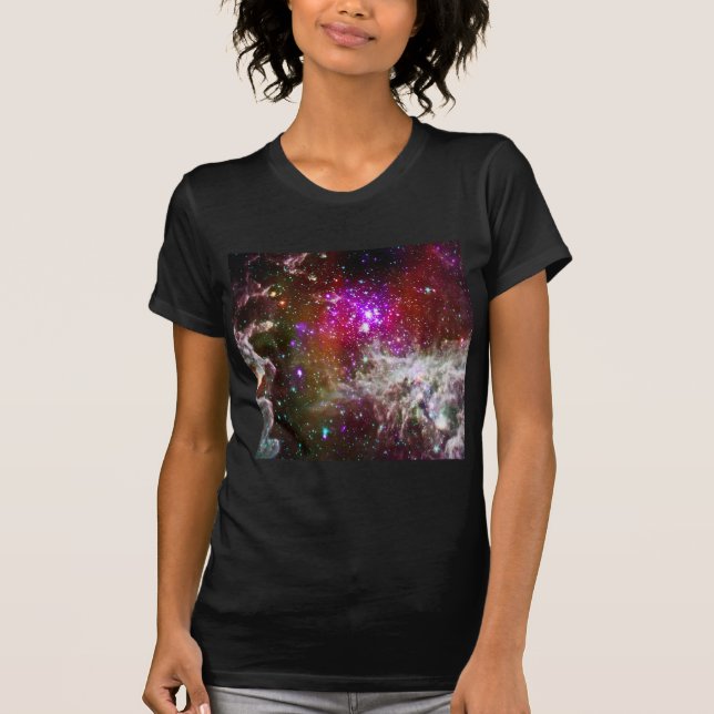 Camiseta Espacio - Pacman Nebula (Anverso)