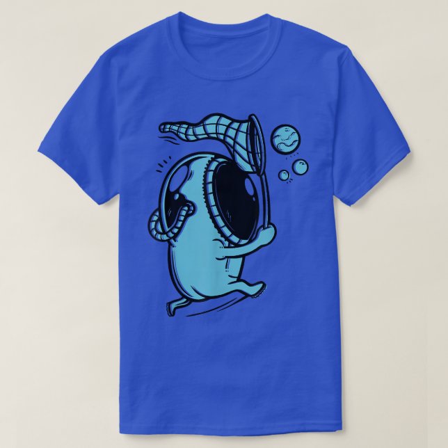 Camiseta Espacio Personalizado de burbujas astronauta (Diseño del anverso)