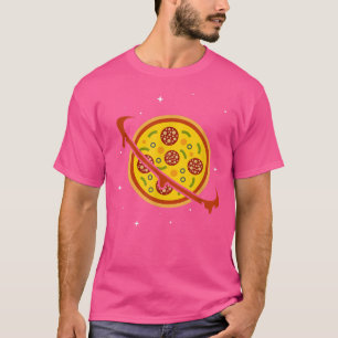 Camiseta Espacio Pizza Funny Saturn Planet Food Lover Humor