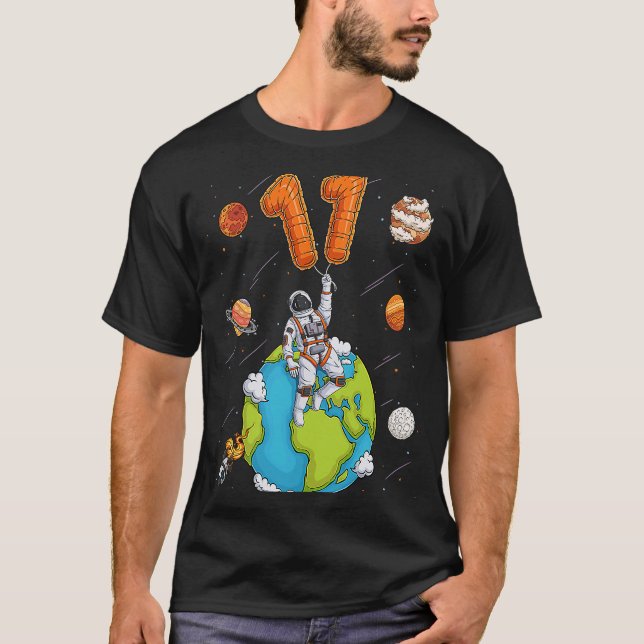 Camiseta Espacio Planeta Astronauta 11 Once Años 11º Bi (Anverso)