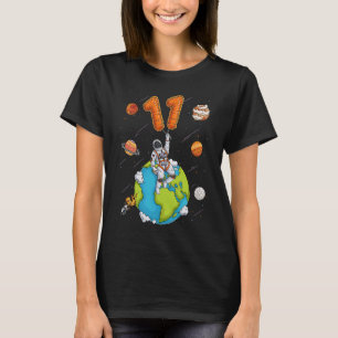 Camiseta Espacio Planeta Astronauta 11 Once Años 11º Bi