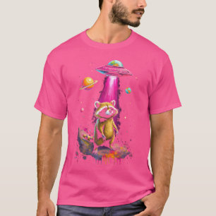 Camiseta Espacio Raccoon Ufo