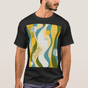 Camiseta Espacio Resumen: Ornamentos de línea lisa.